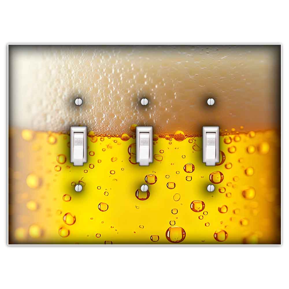 Beer Decorative Double Toggle Light Switch Cover