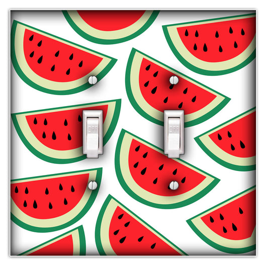 Watermelon Decorative Double Toggle Light Switch Cover